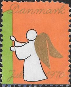 Stamp, Christmas 1970, Cinderellas,  , Angels, Christmas