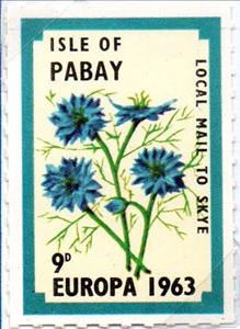 Stamp, Europa 1963, Flowers., Cinderellas,  , Flowers, Plants (Flora)