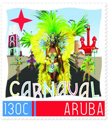 Stamp, Personalized Stamps : 2018 Frame #3, Aruba,  , Carnival