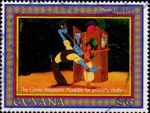 The Genie measuring Aladdin