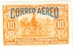 Cyclist Overprinted