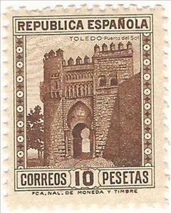 Stamp, Monuments. Toledo, Spain,  , Buildings, Historic Sites, Monuments