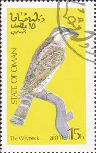 Stamp, The Wryneck, Cinderellas,  , Birds