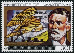 Stamp, Aviation History - overprint, Comoros,  , Aviation