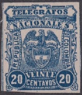Stamp, Coat of Arms, Colombia,  , Coats of Arms