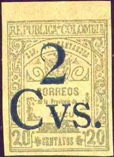 1905 Stamp overprinted