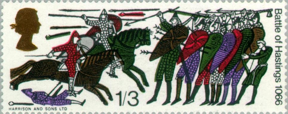 Norman Horsemen attacking Harold's Troops
