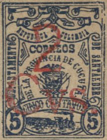 1905 Stamp overprinted