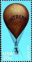 Stamp, Balloon - Intrepid (1861), United States of America,  