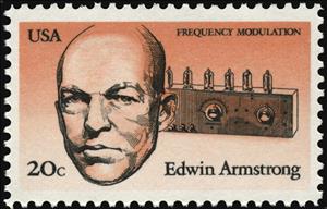 Stamp, Edwin Armstrong and Frequency Modulator, United States of America,  