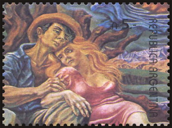 Philatelic Exhibition "LI-MEN '88" - "El amor" by Antonio Be