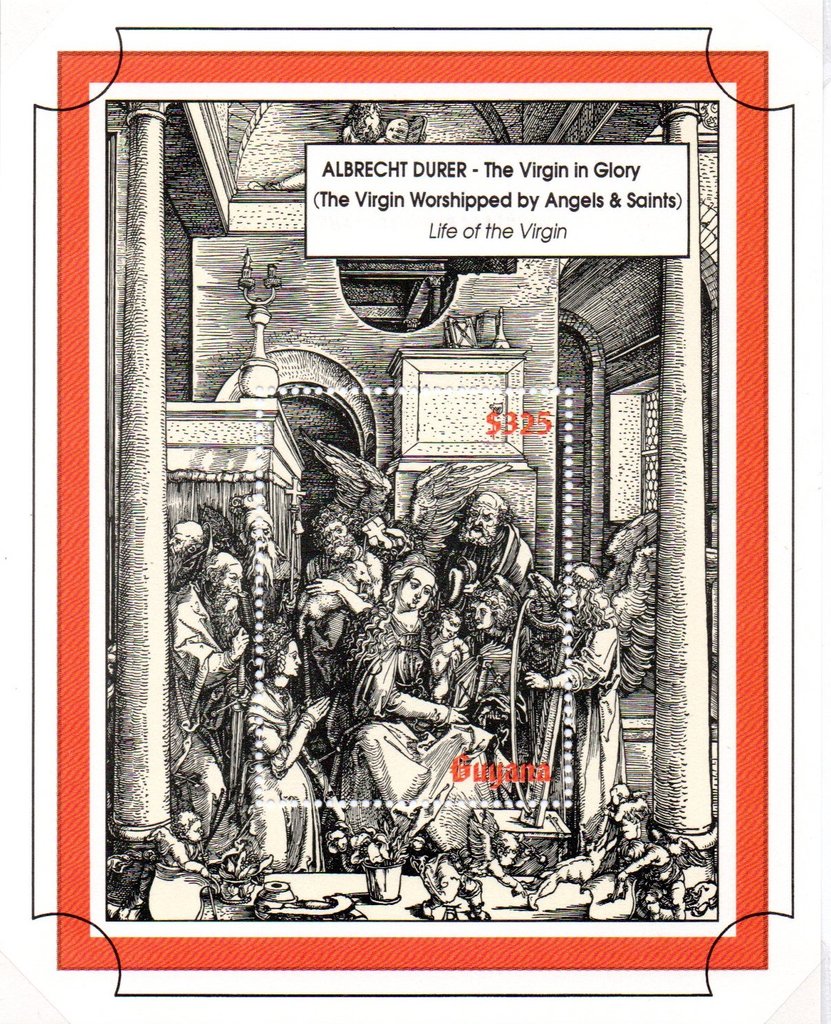 "The Virgin in Glory" Woodcut by Durer)