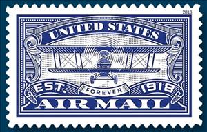 Stamp, Centenary of the First US Airmail Stamp, United States of America,  , Aircraft, Postal History
