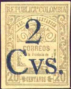 1905 Stamp overprinted