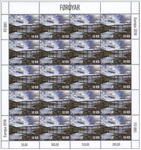 Mini Sheet, Streymin Bridge – The Bridge over the Atlantic, Faroe Islands,  , Architecture, Bridges, C.E.P.T. / Europe