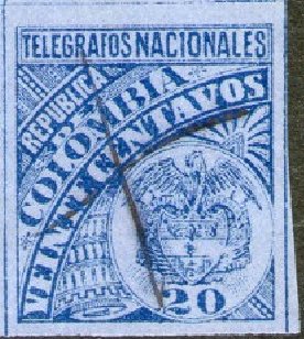 Stamp, Coat of Arms, Colombia,  , Coats of Arms