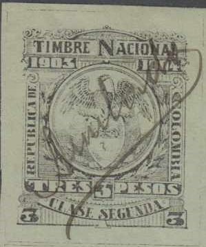 Timbre Nacional ,Second Class