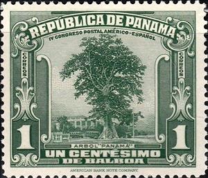 Stamp, Panama Tree, Panama,  , Plants (Flora), Trees
