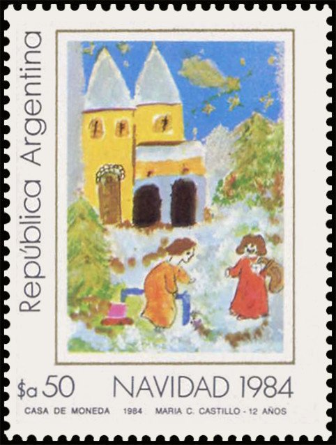 Christmas - Maria Carina Castillo painting