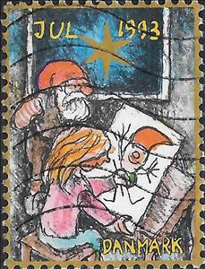 Stamp, Christmas 1993, Cinderellas,  , Christmas, Drawings