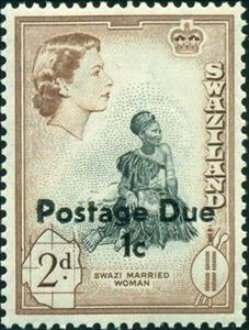 Stamp, Overprinted, Swaziland,  