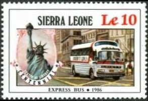 Liberty Lines express bus, 1986.