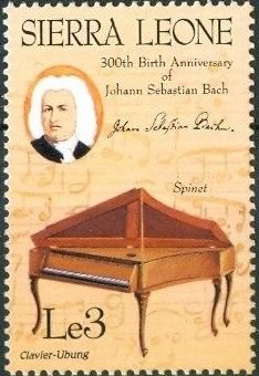 Stamp, Spinet, Sierra Leone,  , Composers, Musical Instruments