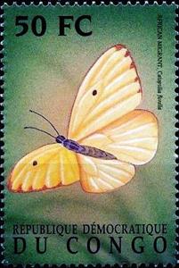 Stamp, Catopsilia florella, Cinderellas,  , Animals (Fauna), Butterflies, Insects