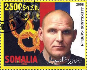 Stamp, Aleksandr Karelin, Cinderellas,  , People, Sports
