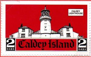 Stamp, Caldey Lighthouse, Cinderellas,  , Lighthouses