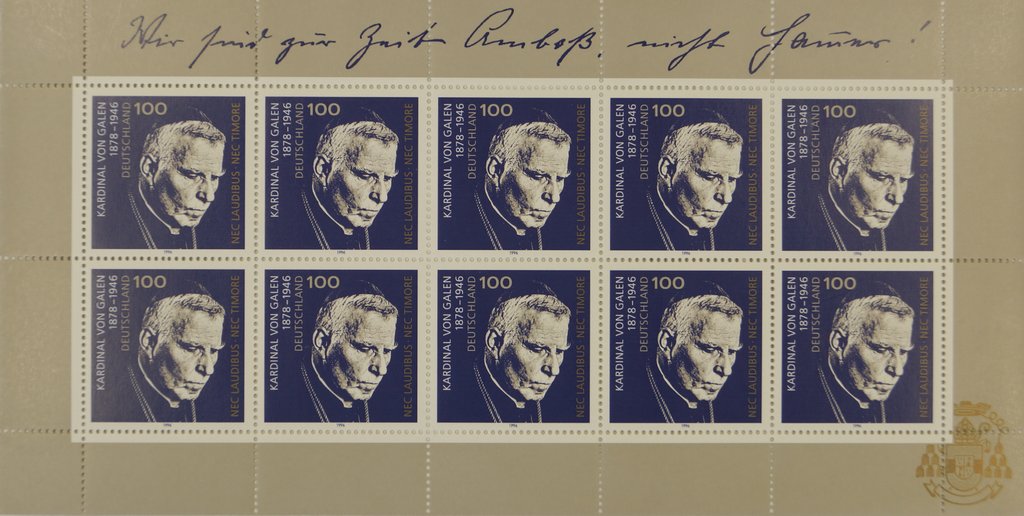 50. Todestag von Clemens August Graf von Galen