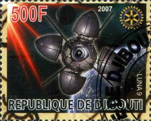 Stamp, Luna 9, Cinderellas,  , Satellites