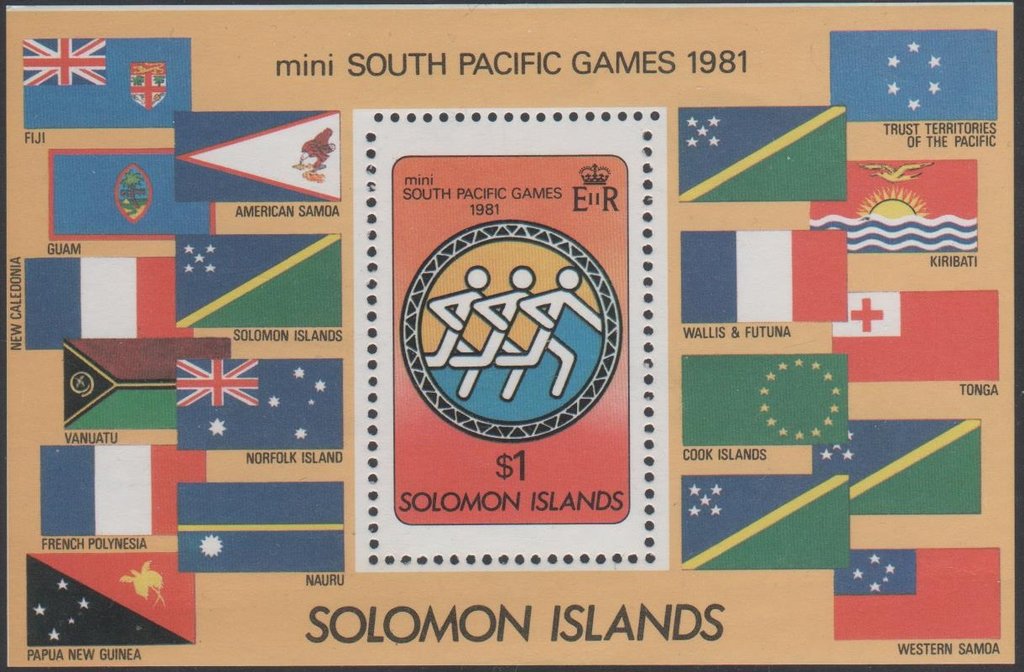 Small South Pacific Games Minisheet