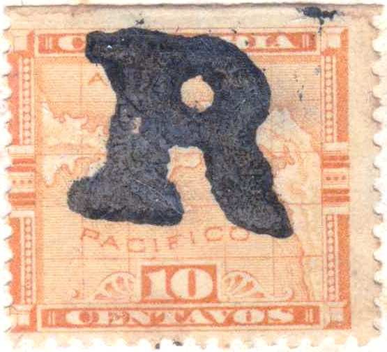 "R"  Overprint