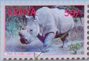 Stamp, The Last of the White Rhinos, Kenya,  , Animals (Fauna), Mammals, Rhinoceroses