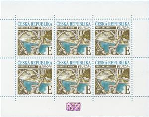 Mini Sheet, Europa - Bridges - Podolské mosty, Czech Republic,  , Architecture, Bridges, C.E.P.T. / Europe, Rivers