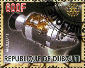 Stamp, Apollo 11, Cinderellas,  , Satellites