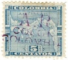 "A.R." Colon Colombia Overprint
