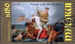 Stamp, Italian Painters - Sebastiano Ricci (1659-1734), Cinderellas,  , Painters, Paintings