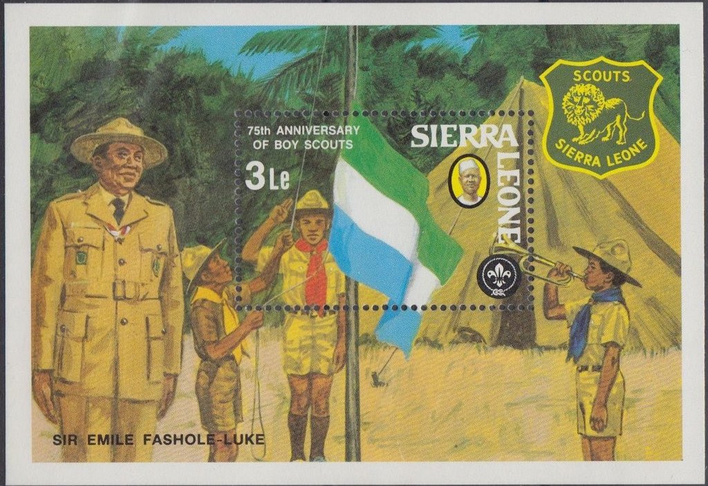 Raising flag