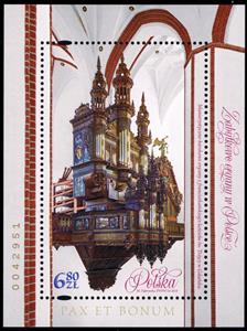 Souvenir Sheet, Historic Organs, Poland,  , Musical Instruments