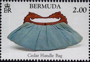 Stamp, Handicrafts - Cedar Handle Bags, Bermuda,  , Crafts