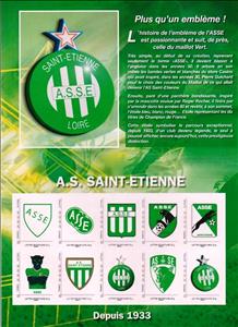Souvenir Sheet, A.S. Saint-Etienne, France,  