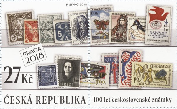 100 years of Czechoslovak postage stamps