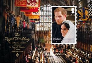 Souvenir Sheet, Royal Wedding of Prince Harry & Meghan Markle, British Antarctic Territory (BAT),  , Famous People, Princes, Princesses, Royalty, Weddings
