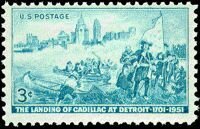 Detroit Skyline and Cadillac Landing