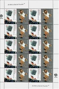 Mini Sheet, World Cup, Germany, Federal Republic,  , Football (Soccer), Mascots, Sports, Stadiums