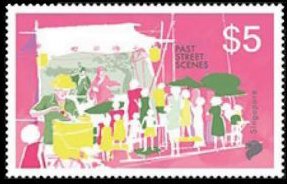 Stamp, Ice Cream Peddler & Busker, Singapore,  , Townscapes / City Views