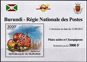 Souvenir Sheet, Hydnellum peckli, Cinderellas,  , Mushrooms