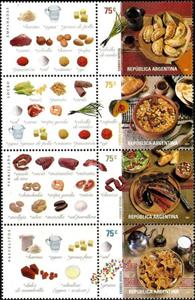 Se-tenant, Argentine Food, Argentina,  , Food